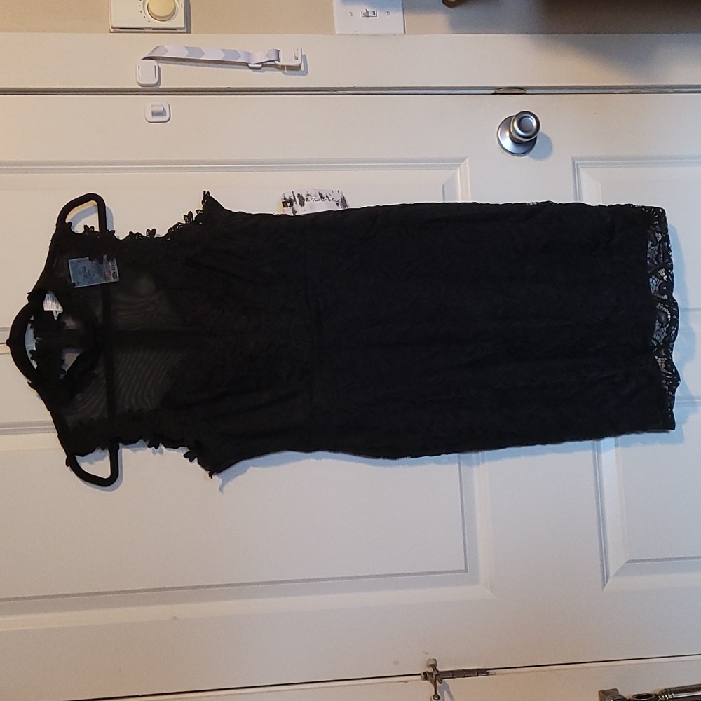 Love Fast Live Hard black dress, size XL